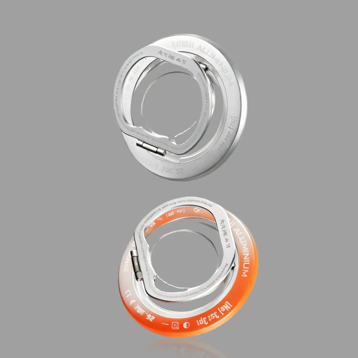 Aluminum Alloy Magnetic Phone Ring Holder, 360° Rotatable Multi-Angle Stand for MagSafe Compatible Devices 我的商店
