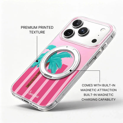 Palm Avenue Pink Striped iPhone Case  SeaCase