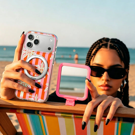 Sicily Morning Holographic Palm Tree iPhone Case  SeaCase