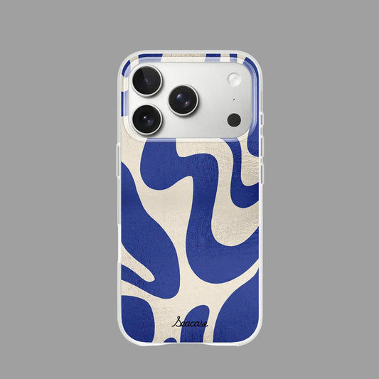 Blue Mirage Abstract Wave iPhone Case  SeaCase