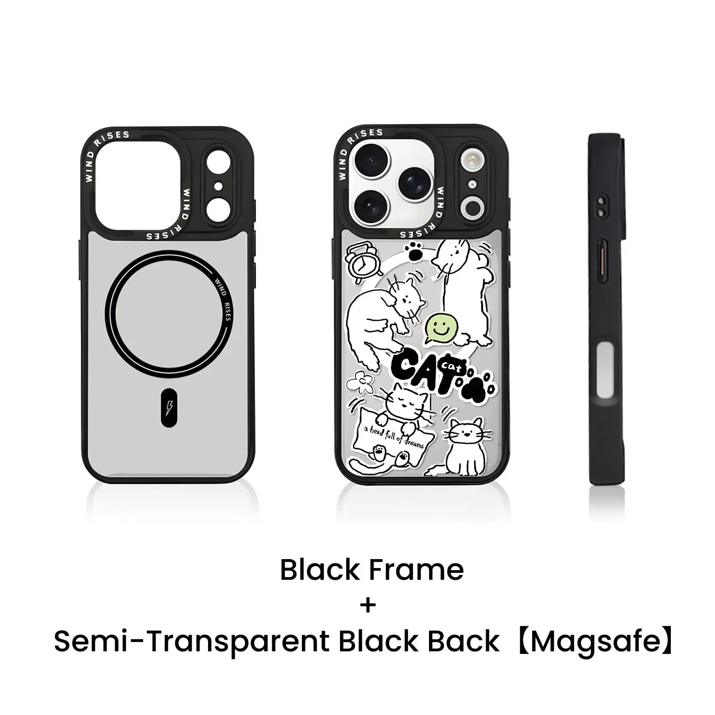 Hand-Drawn Line Style Cat and Dog Pattern Series SEACASE