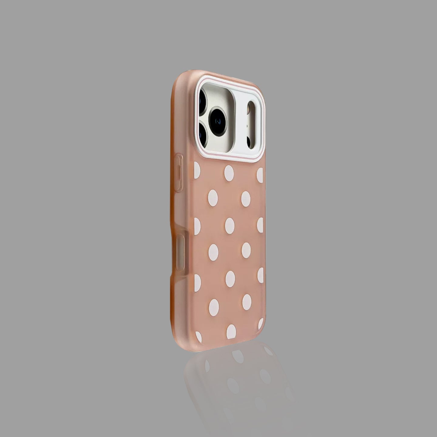 Macaron Polka Dot Frosted iPhone Case