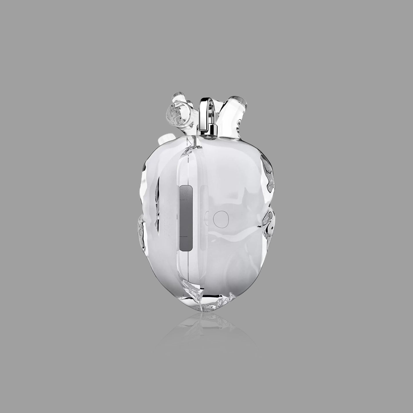 3D Heart Clear Silicone AirPods Case