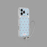Polka Dot Leather iPhone Case with Wrist Strap Option SEACASE