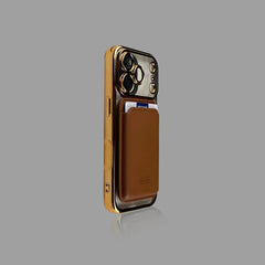 Magnetic Cardholder iPhone Case with Electroplated Frame SEACASE