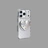 Silver Star Pattern iPhone Case , Magnetic Card Holder & Heart Stand Options SEACASE