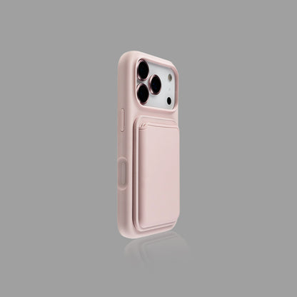 Solid Color Magnetic iPhone Case with Magnetic Card Holder