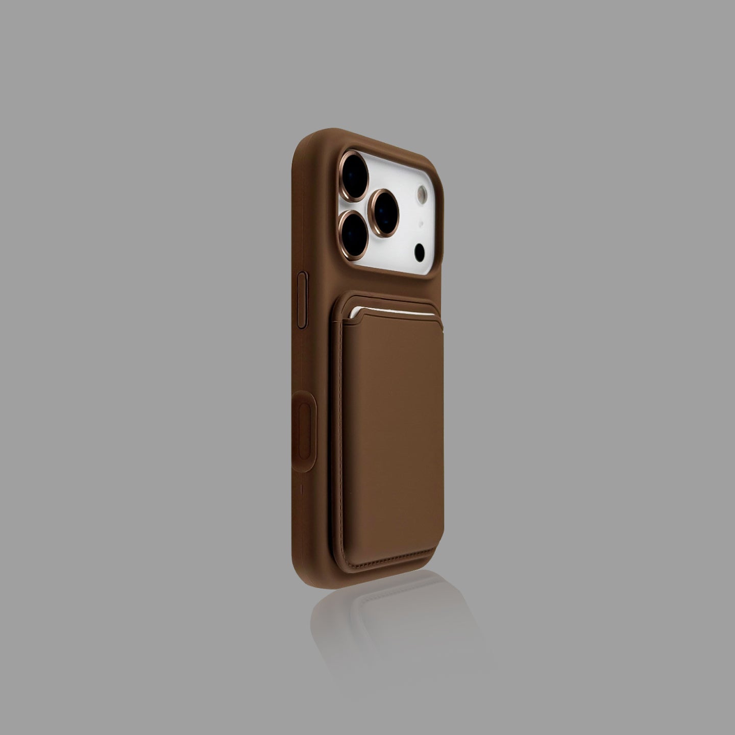 Solid Color Magnetic iPhone Case with Magnetic Card Holder