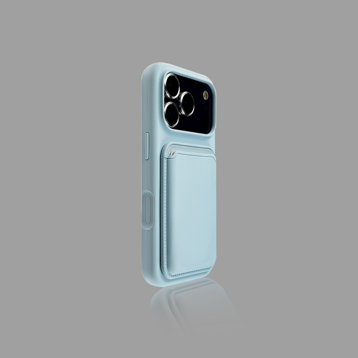Solid Color Magnetic iPhone Case with Magnetic Card Holder