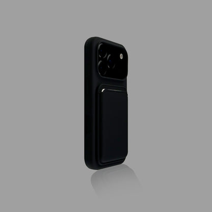 Solid Color Magnetic iPhone Case with Magnetic Card Holder