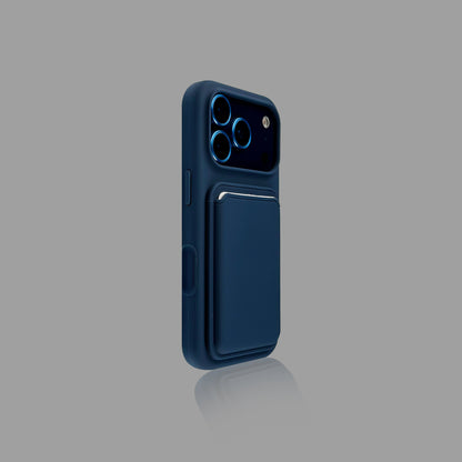 Solid Color Magnetic iPhone Case with Magnetic Card Holder
