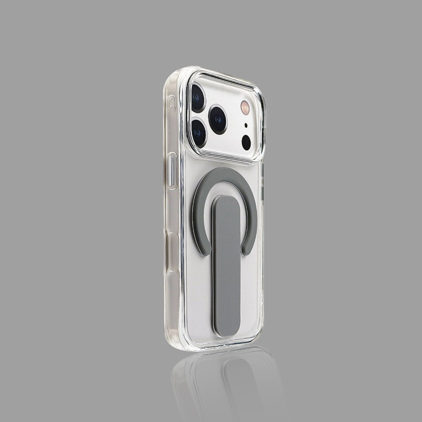 Clear Magnetic Ring Holder iPhone Case