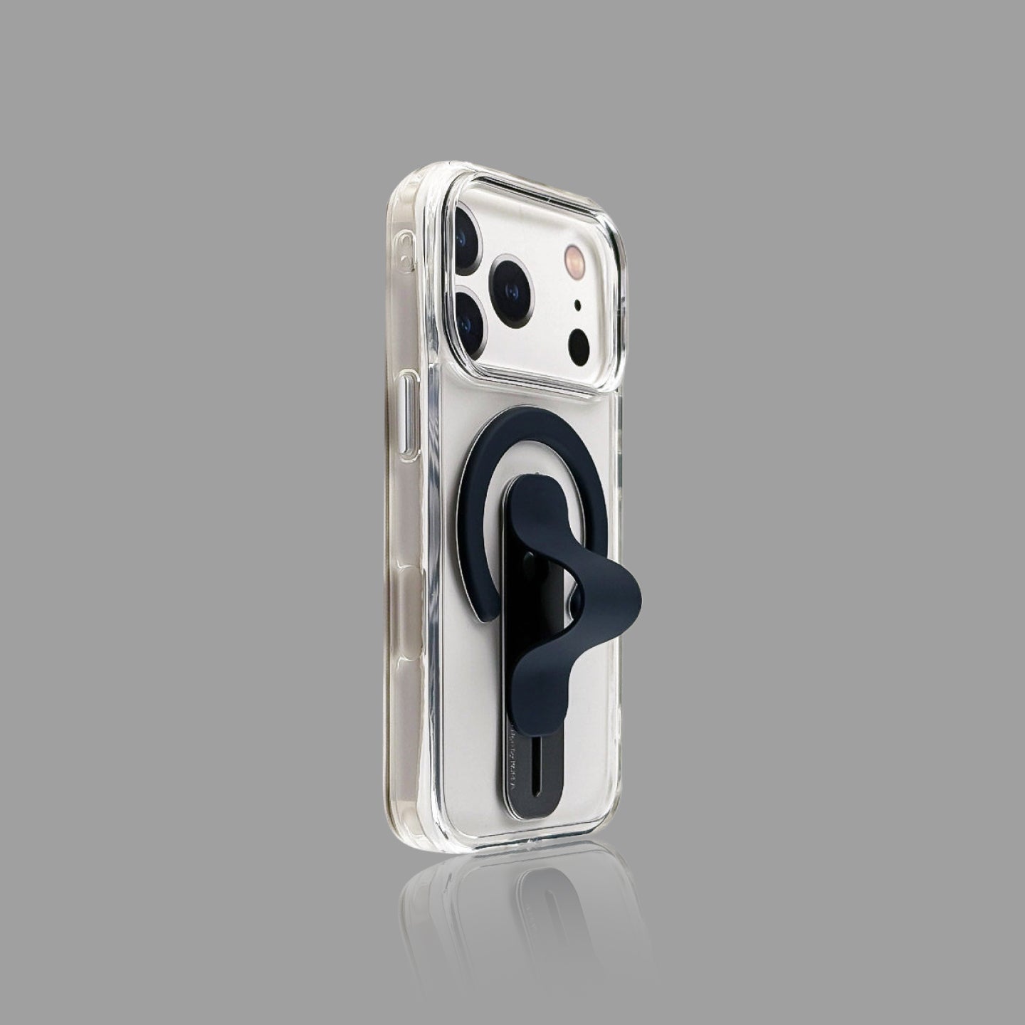 Clear Magnetic Ring Holder iPhone Case