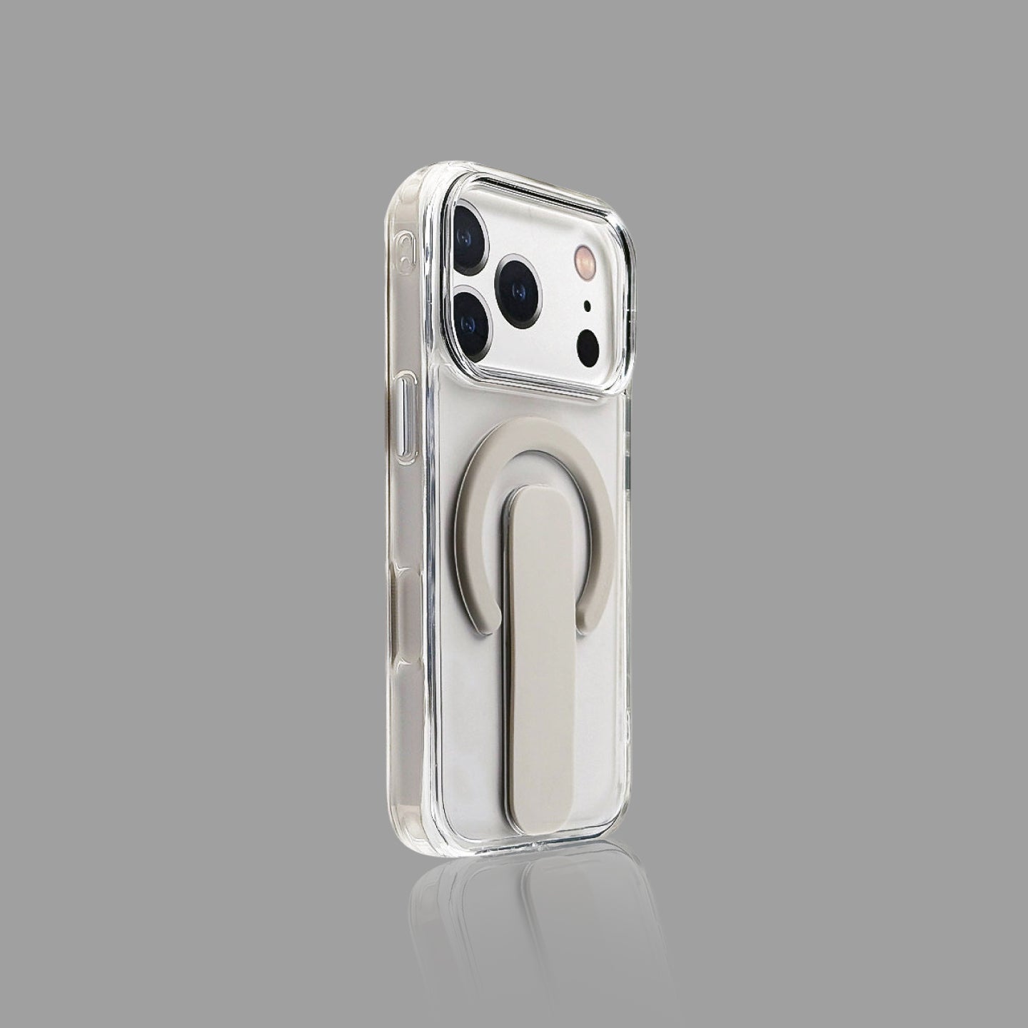 Clear Magnetic Ring Holder iPhone Case