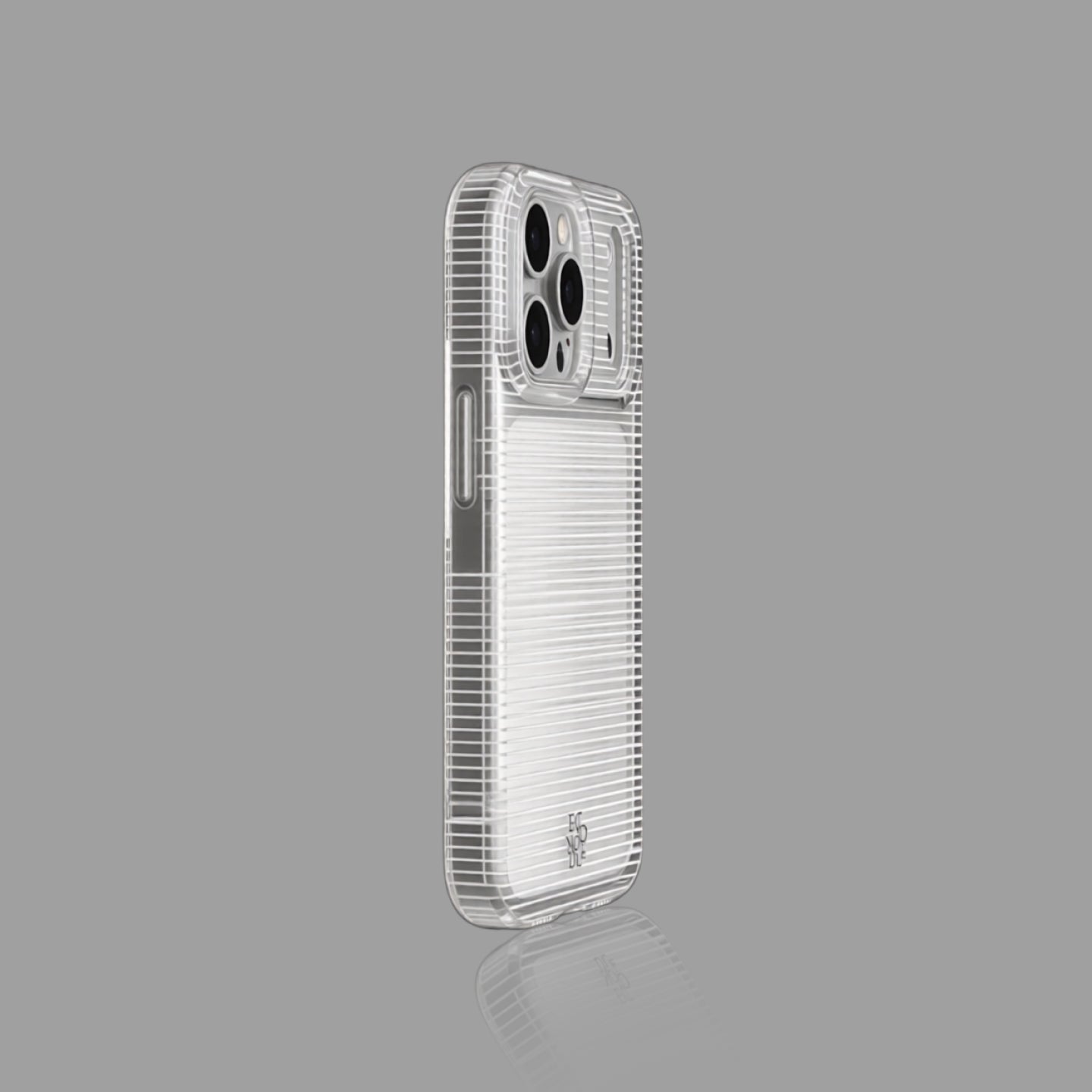 Clear White Striped iPhone Case