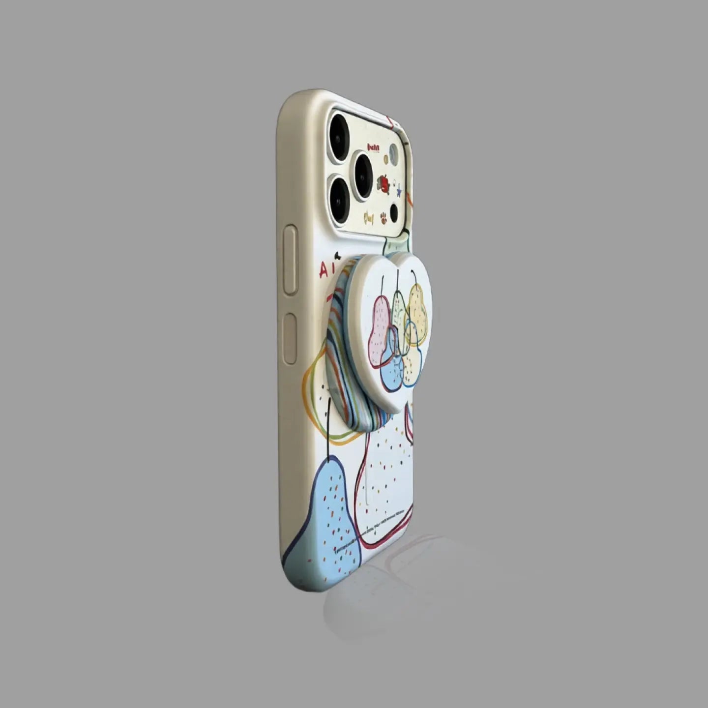 Summer Colorful Line Pear MagSafe iPhone Case SEACASE