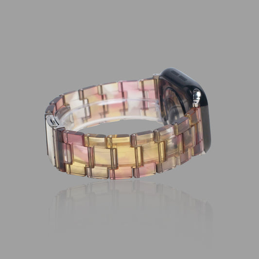 Breathable Resin iWatch Band, Colorful Transparent Strap for Apple Watch