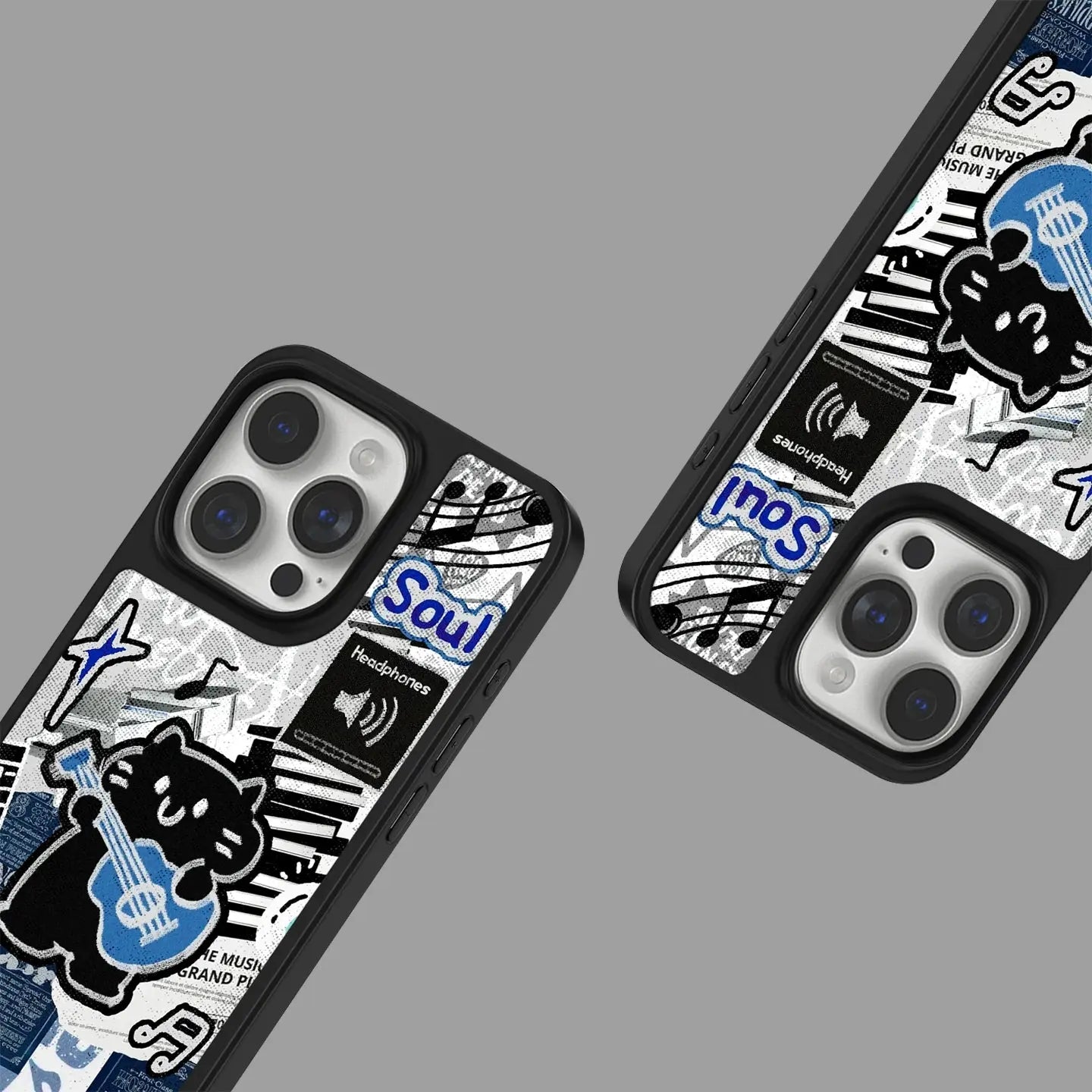Rock Cat Music Series iPhone Case|Magnetic Compatibility SEACASE