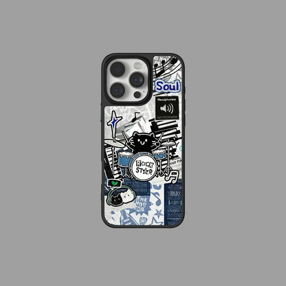 Rock Cat Music Series iPhone Case|Magnetic Compatibility SEACASE