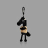 Cute Lucky Black Horse Plush Keychain, Soft Bag Charm /Car Pendant SEACASE