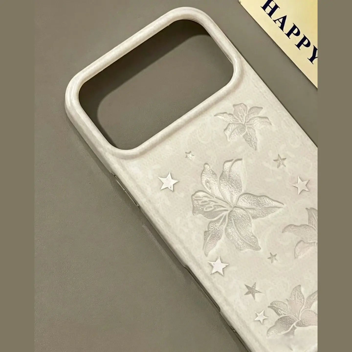 Elegant White Laser Lily iPhone Case SEACASE