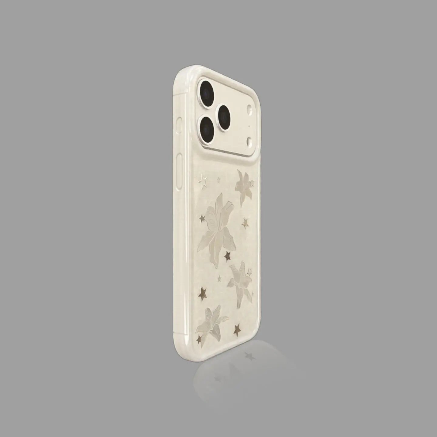 Elegant White Laser Lily iPhone Case SEACASE