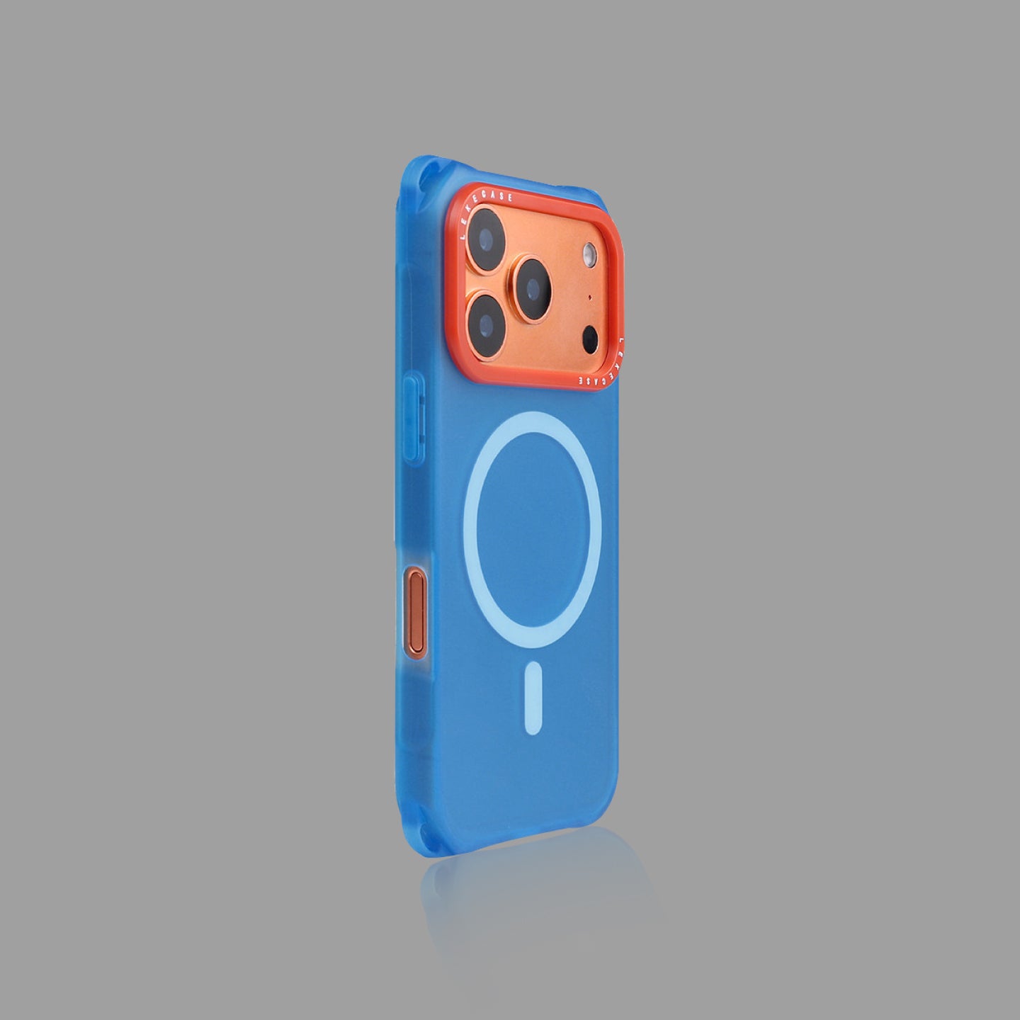 Solid Color Frosted MagSafe iPhone Case, Four-Corner Lanyard Hole Shockproof Protective Cover
