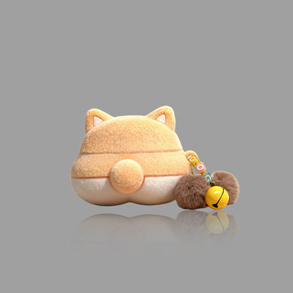 Flocked Corgi Butt AirPods Case