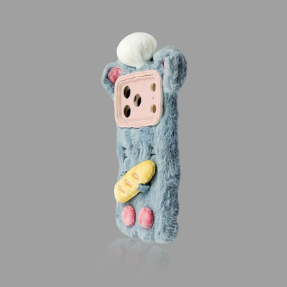 Cozy Fluffy Animal-Themed iPhone Case 我的商店