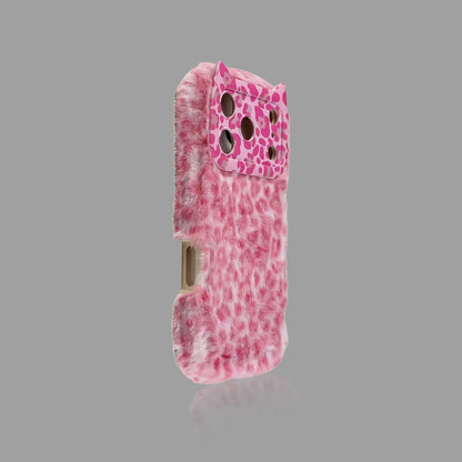 Fuzzy Fall-Winter Leopard Print iPhone Case 我的商店