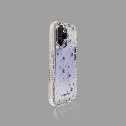 Starry Sky Shimmer Gradient Star iPhone Case