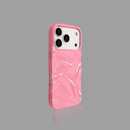 Electroplated Matte Water Ripple iPhone Case