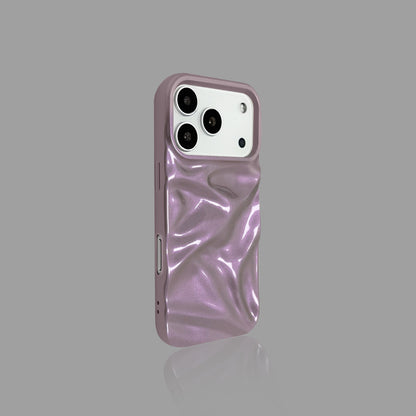 Electroplated Matte Water Ripple iPhone Case