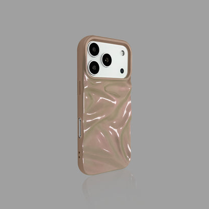 Electroplated Matte Water Ripple iPhone Case