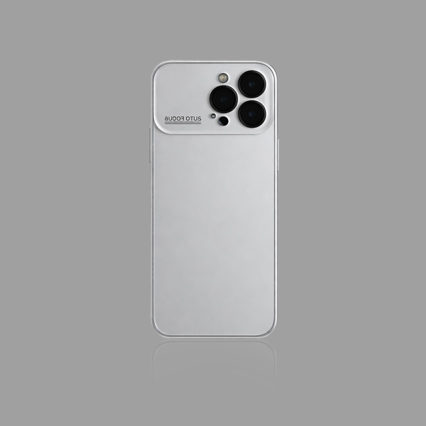 Minimalist iPhone Case - Sleek Silver-Grey