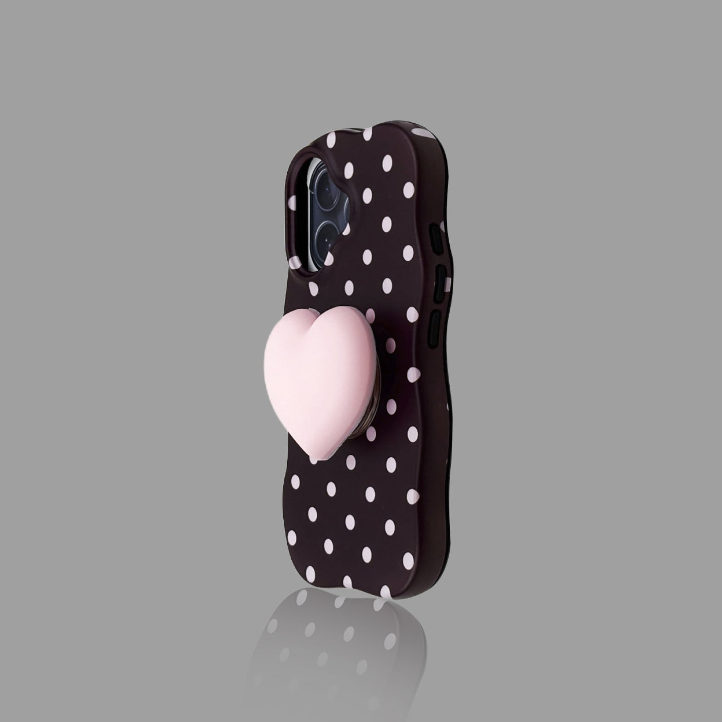 Cute Polka Dot Heart iPhone Case
