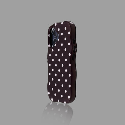 Cute Polka Dot Heart iPhone Case