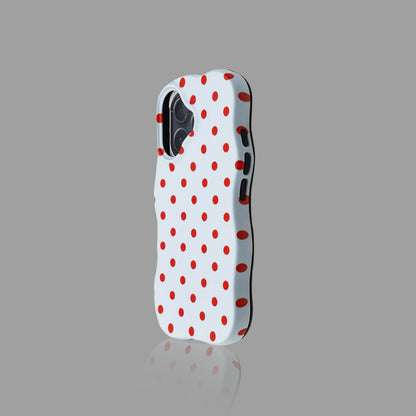 Cute Polka Dot Heart iPhone Case