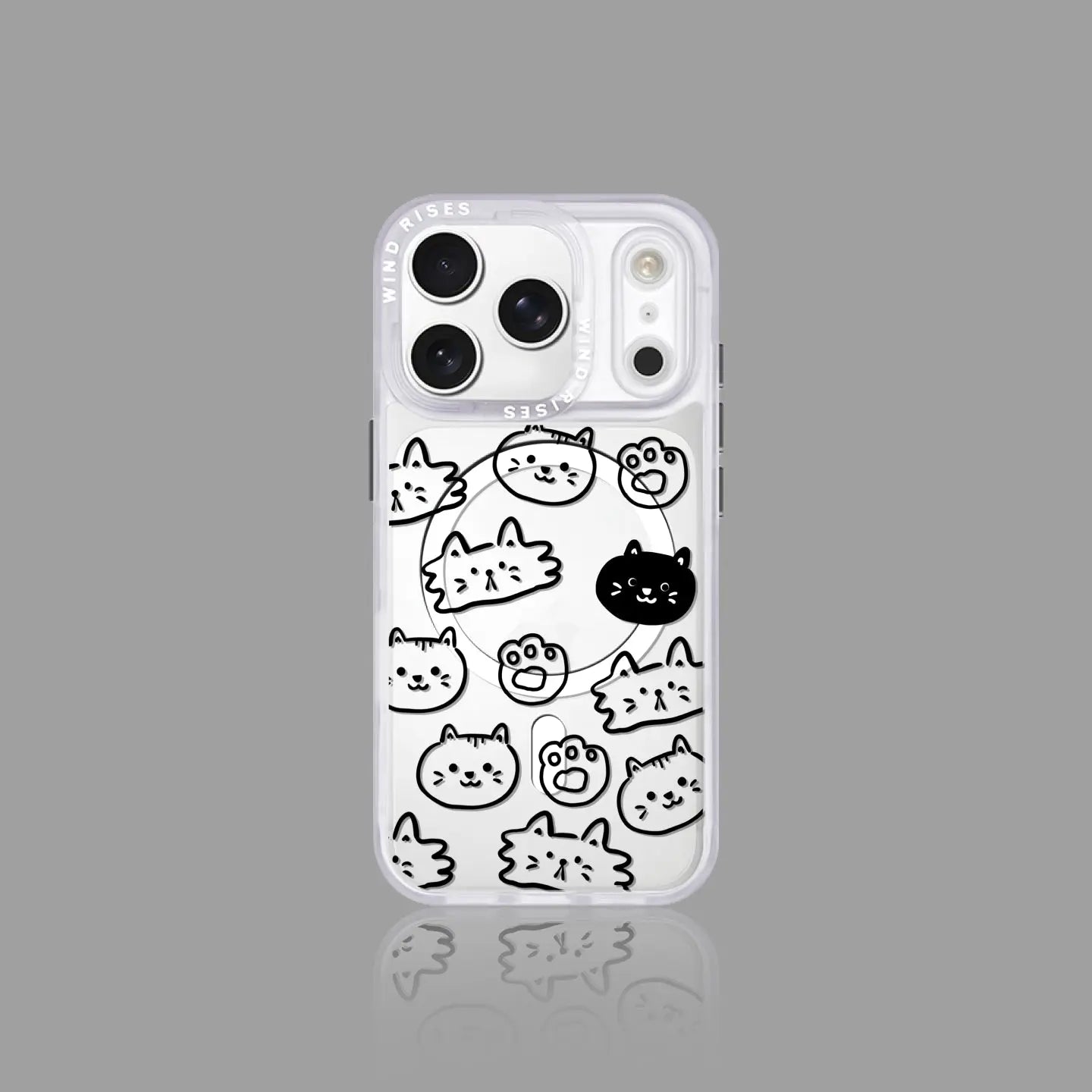 Hand-Drawn Line Style Cat and Dog Pattern Series SEACASE