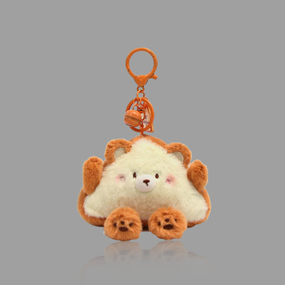Cute Plush Bread Bear Keychain & Bag Charm