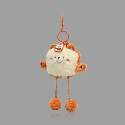 Cute Plush Bread Bear Keychain & Bag Charm