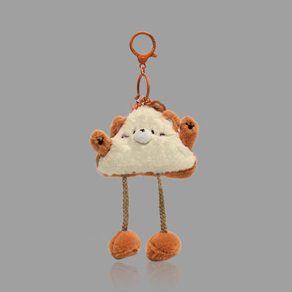 Cute Plush Bread Bear Keychain & Bag Charm