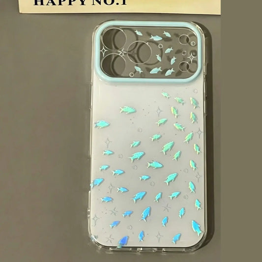 Summer Blue fish iPhone Case, Shockproof Double-Layer Protective SEACASE