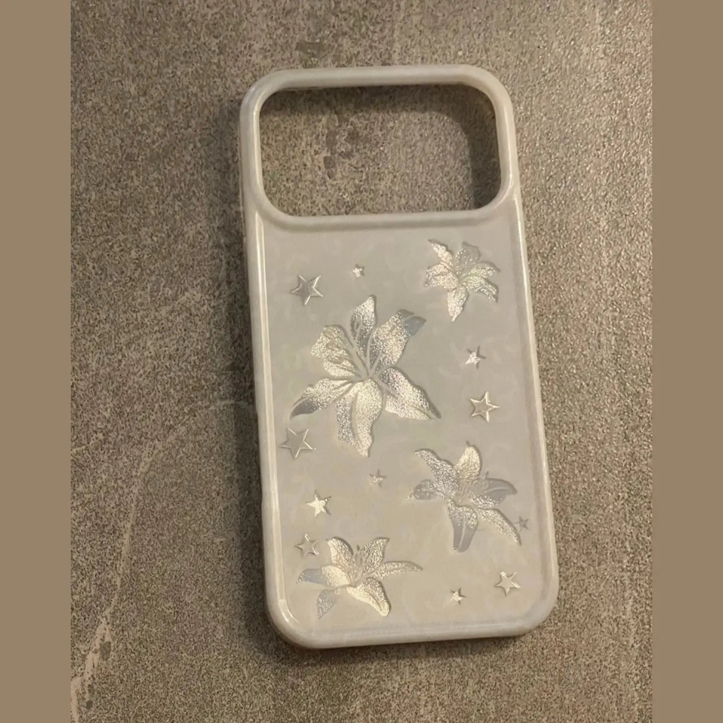 Elegant White Laser Lily iPhone Case SEACASE
