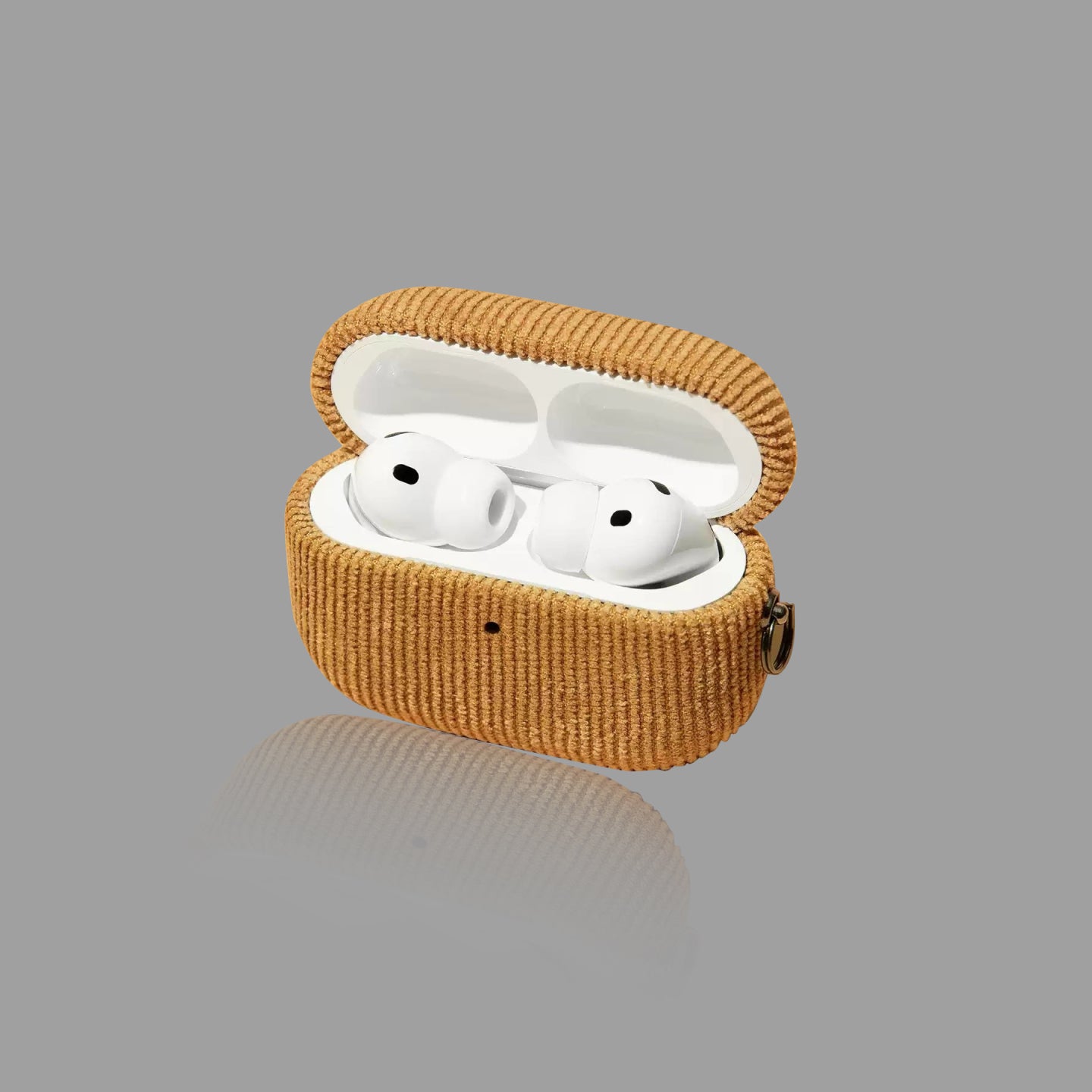 Corduroy AirPods Case with Metal Hook
