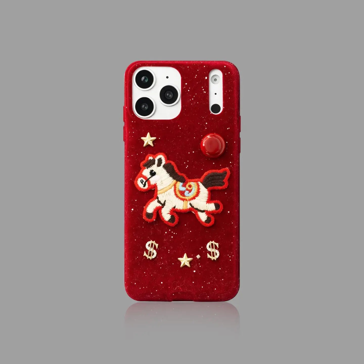 Year of the Horse Embroidered Pony iPhone Case SEACASE
