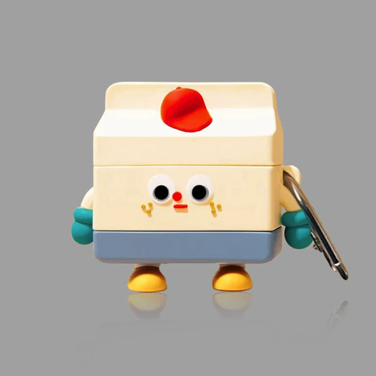 Cartoon Milk Carton AirPods Case