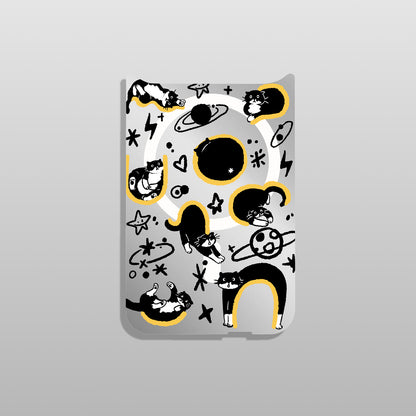 Line Art Style Silver Gray Collection