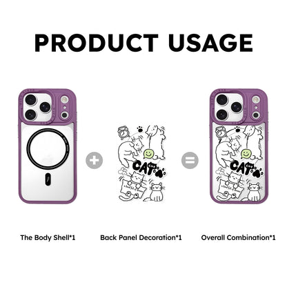 Orange/Purple Magnetic iPhone Case