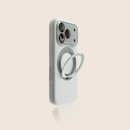 Simple Solid Color iPhone Case with Built-in Ring Holder